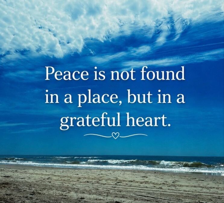 Peace in a Grateful Heart
